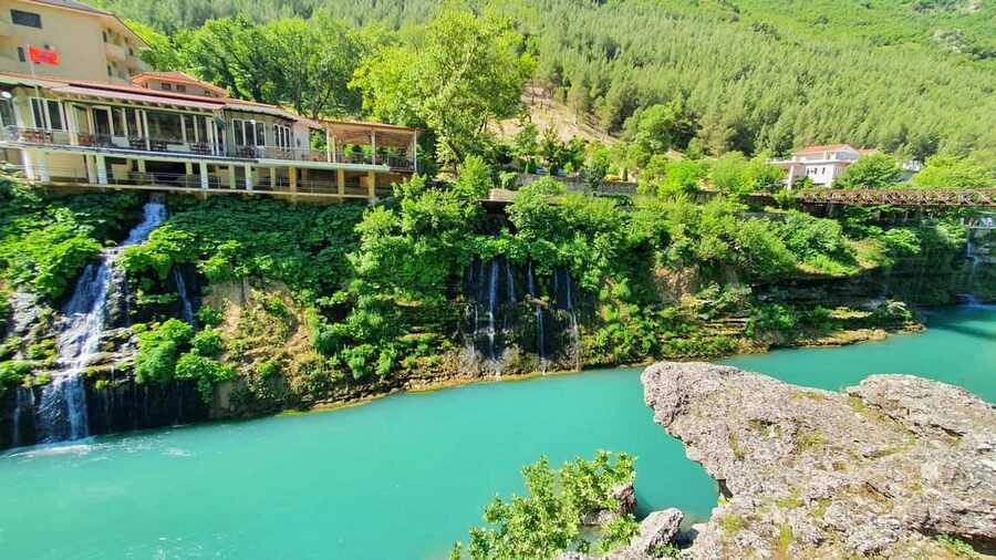 A Day in Permet: Swim in Thermal Baths and Langarica Canyon - The road inland from Sarandë
