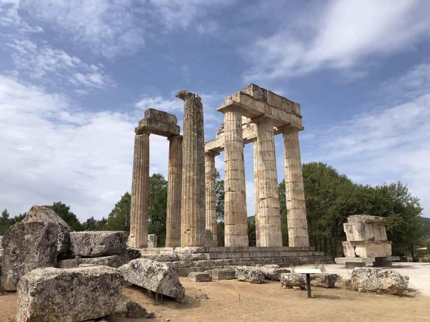 Ancient Corinth, acrocorinth castle and Thermal Spa Day - The van ride and small-group setting