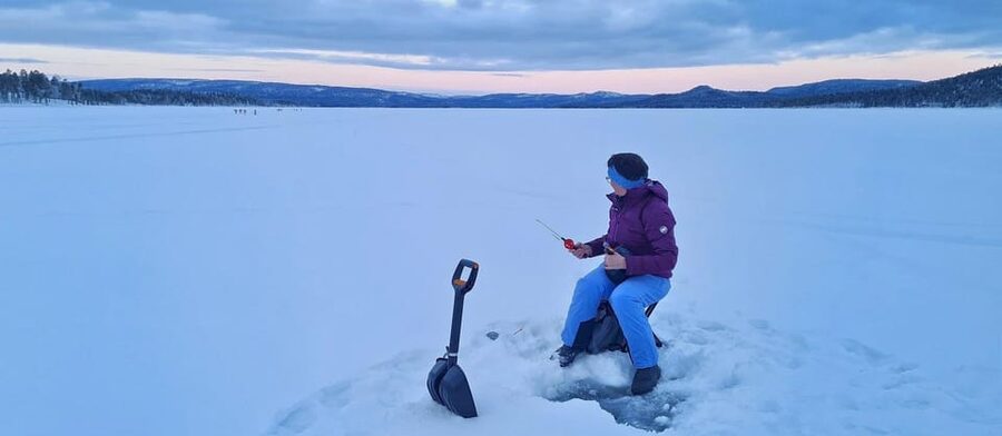 Arctic Tent Sauna Experience with Ice Swimming - Inside the custom tent sauna