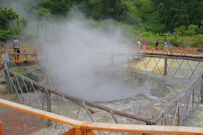 Azores: Shore Excursion Furnas - Crater volcano and hot springs - Furnas caldera: bubbling water and mineral smells