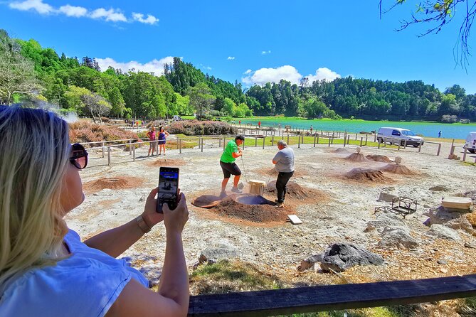 Azores: Shore Excursion Furnas - Crater volcano and hot springs - Meeting your guide at Ponta Delgada port