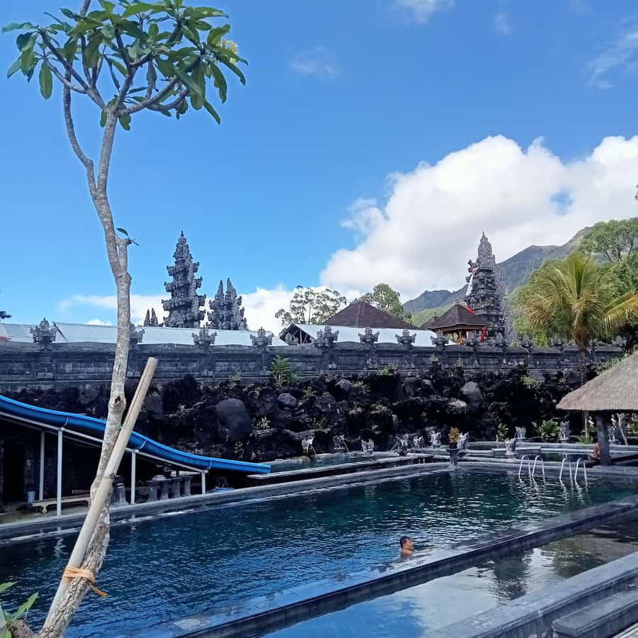Bali: Batur Natural Hot Spring Entrance Ticket - Ten pools, rock walls, and tiered baths