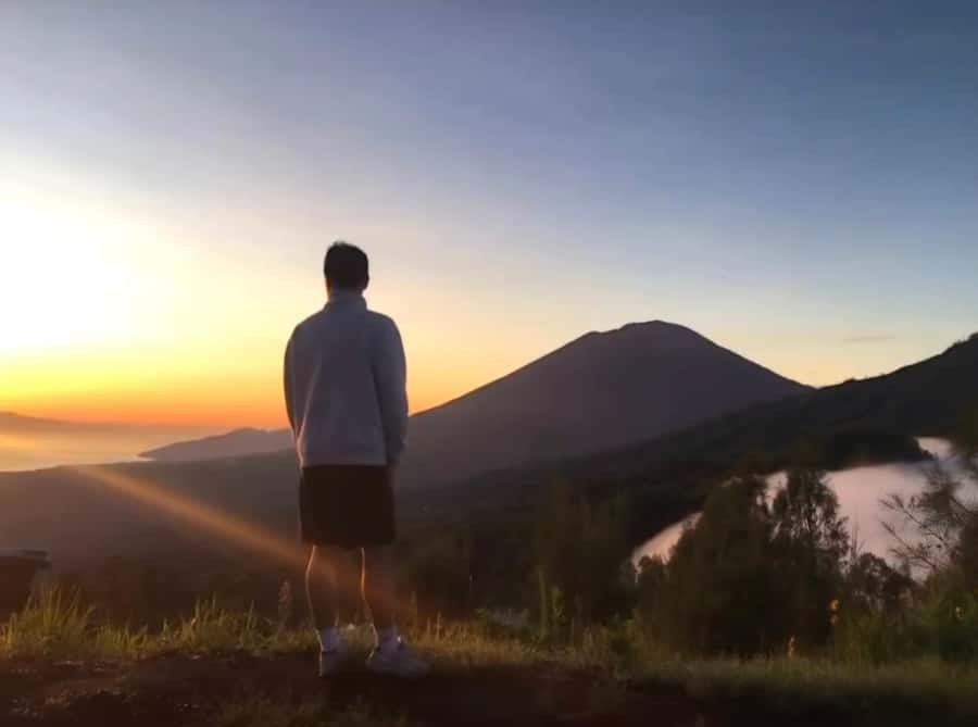 Bali: Caldera Sunrise Trek and Natural Hot Spring - Crossing Lake Batur before dawn