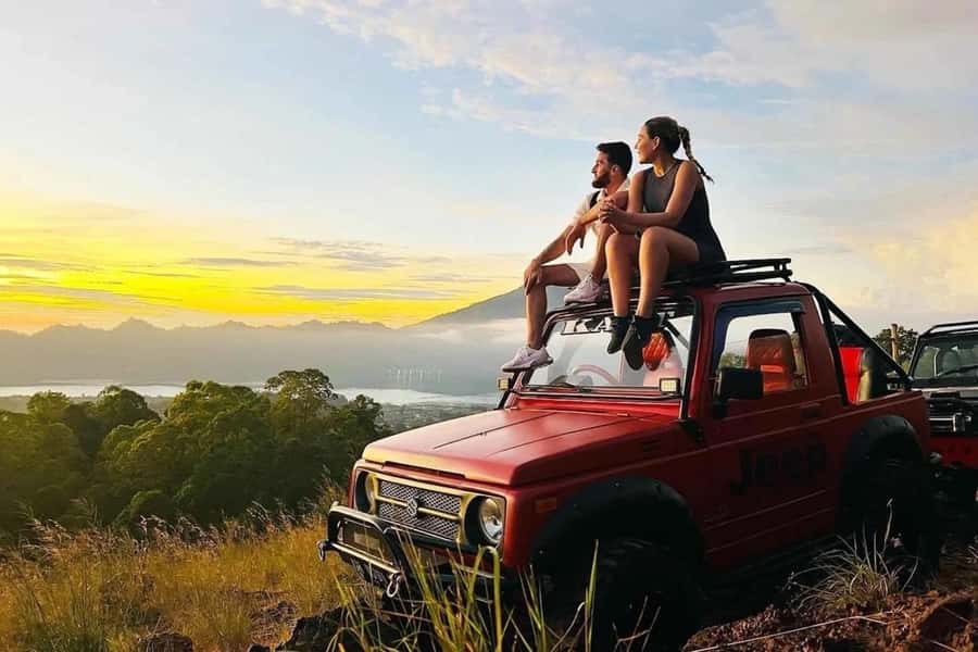 Bali/Mount Batur: Private Sunrise Jeep Tour & Hot Spring - Lava fields and the best part of the 4WD adventure