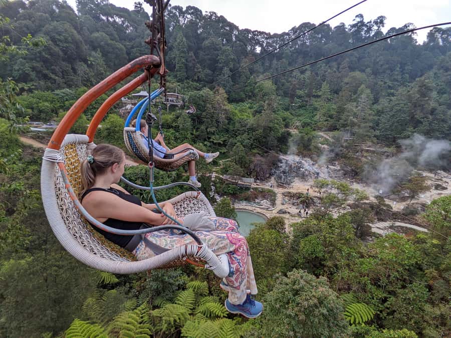 Bandung: White Crater, Scenic Tea Plantations & Hot Spring - Rengganis Crater and the hot spring finish