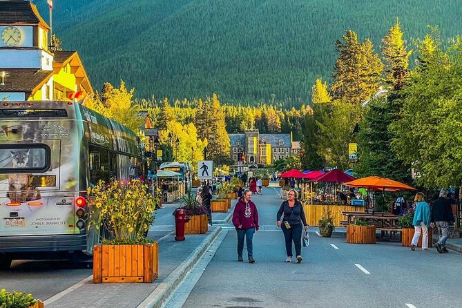 Banff: Gondola, Hot Spring and Three Lakes Tour - Lake Minnewanka: the biggest first impression