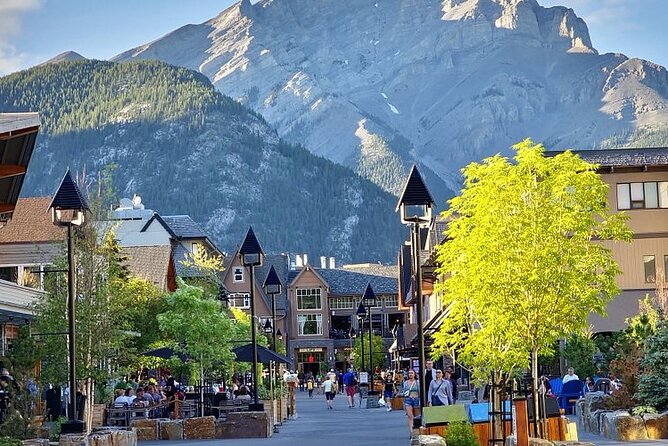 Banff Gondola Hot Springs Bow Falls and Three Lakes tour - Lake Minnewanka, the broad mountain lake