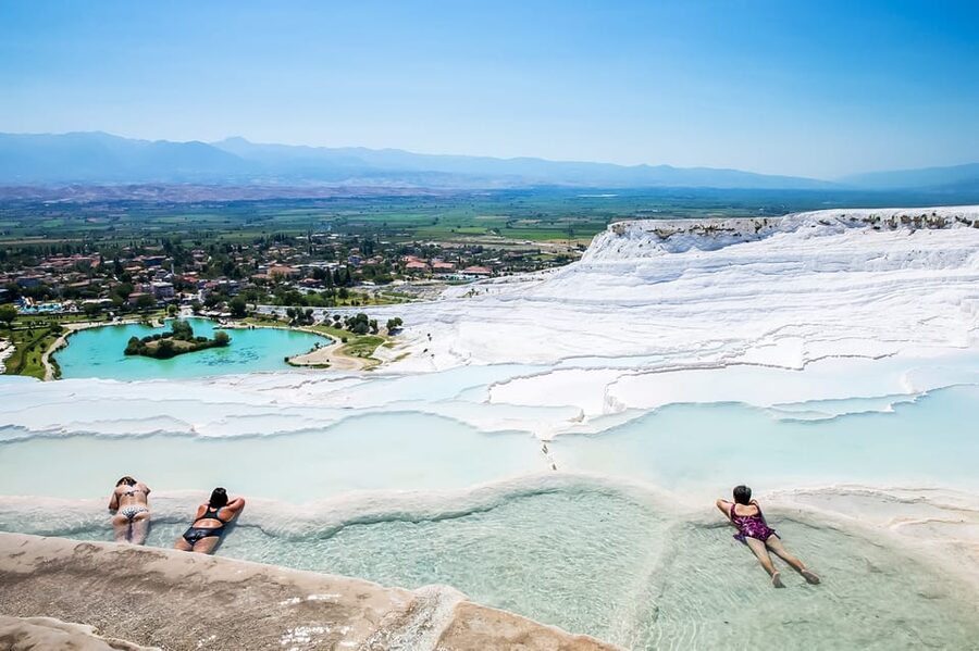 Bodrum: Pamukkale, Hot Springs & Travertines Tour with Lunch - Hierapolis, the city above the springs