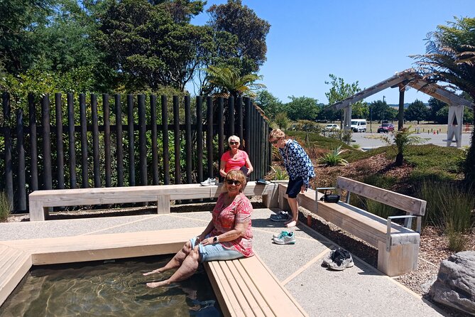 Boutique tour , Mt Maunganui, NZ farm, Rotorua lakes/geothermal - Government Gardens and Kuirau Park show two kinds of geothermal Rotorua