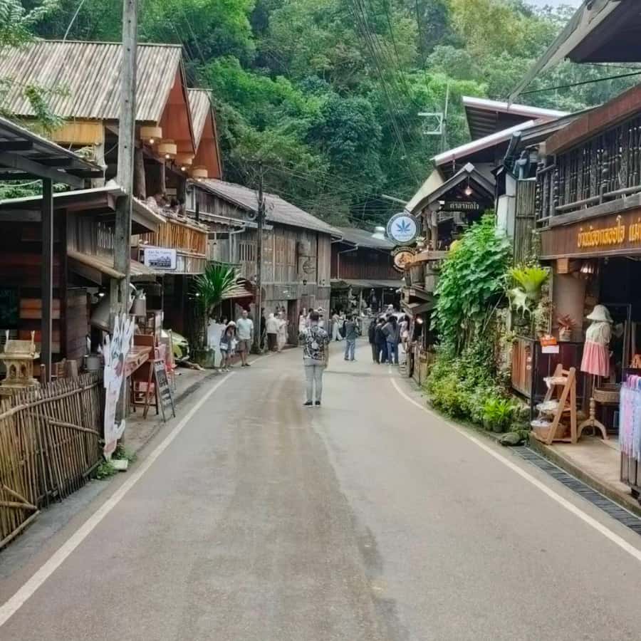 Chiang Mai: Mae Kampong Village, Hot Springs & Bor Sang Tour - Kew Fin Viewpoint and the ride up