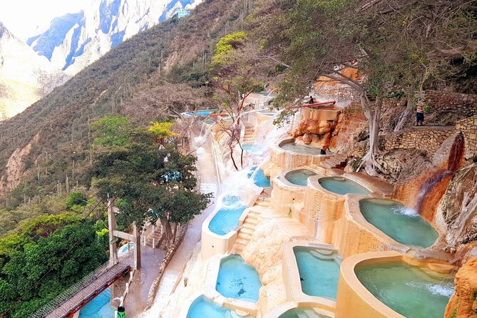 Day trip to Grutas Tolantongo Hot Springs - Pools, suspension bridge, and the famous photo stop
