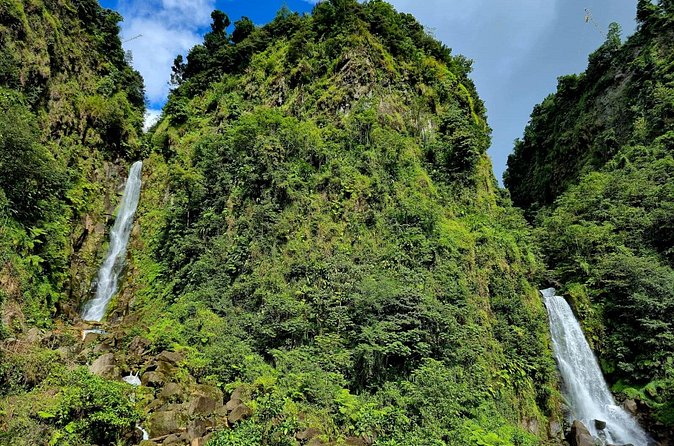 Dominica Adventure Hiking, Swimming, and Hot Springs Tour - Trafalgar Falls delivers two waterfalls in one stop