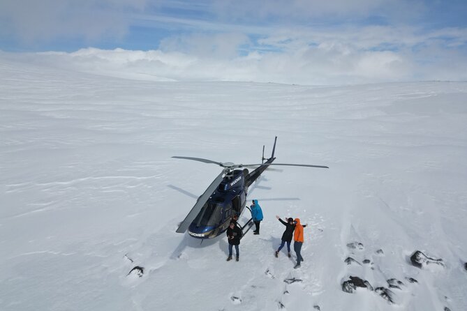 Fire and Ice Helicopter Tour: Glacier and Hengill Geothermal Area - First landing: 15 minutes on Þórisjökull glacier