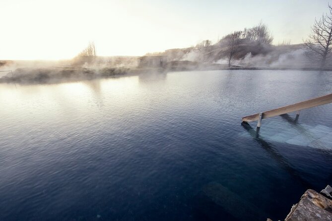 Fludir Secret Lagoon Admission Ticket Only - Sunset and winter northern lights