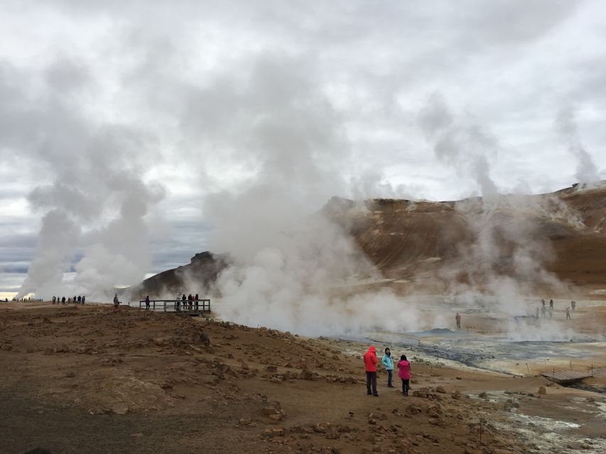 From Akureyri: Lake Myvatn and Godafoss Guided Tour - Lake Myvatn and its strange volcanic shapes
