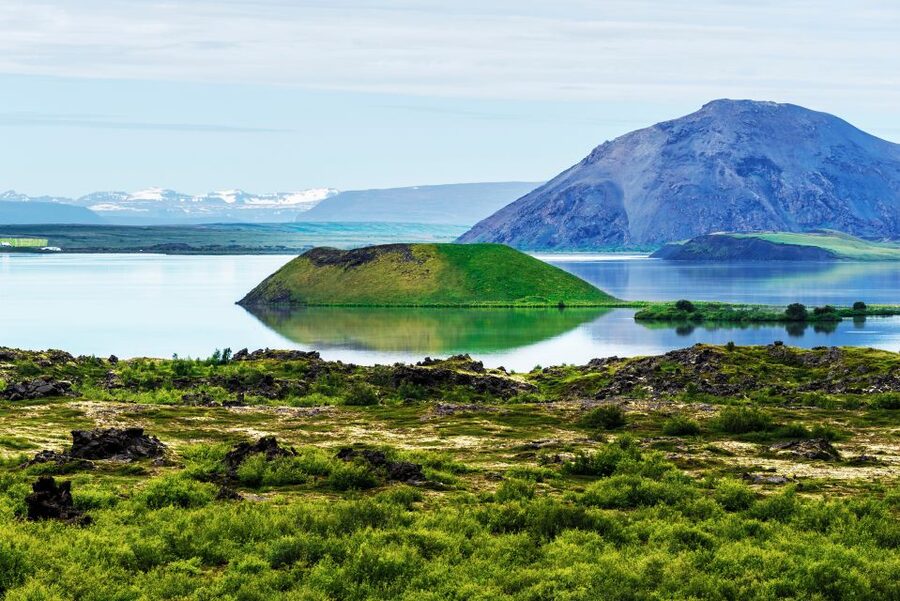 From Akureyri: Myvatn Lake, Craters, & Waterfall Tour - Goðafoss: a powerful first stop