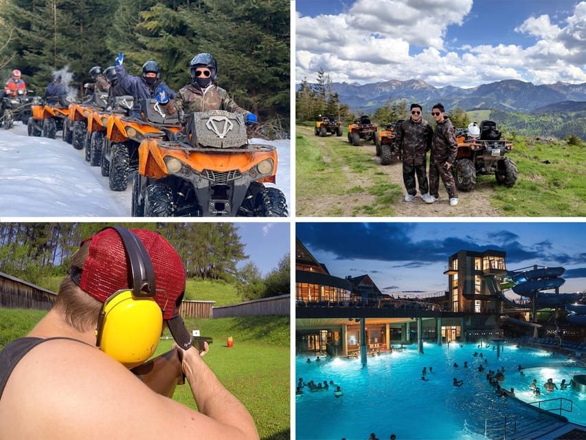 From Krakow: ATV/Snowmobile Ride, Shooting & Hot Springs - Zakopane food and free time