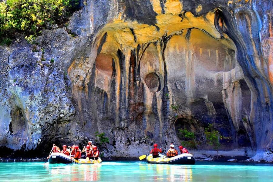 From Permet: Vjosa River Rafting and Benja Thermal Baths - On the Vjosa, Europe’s free-flowing river