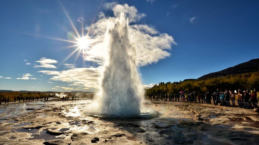 From Reykjavik: Golden Circle & Secret Lagoon Guided Tour - Strokkur and the Haukadalur geothermal field
