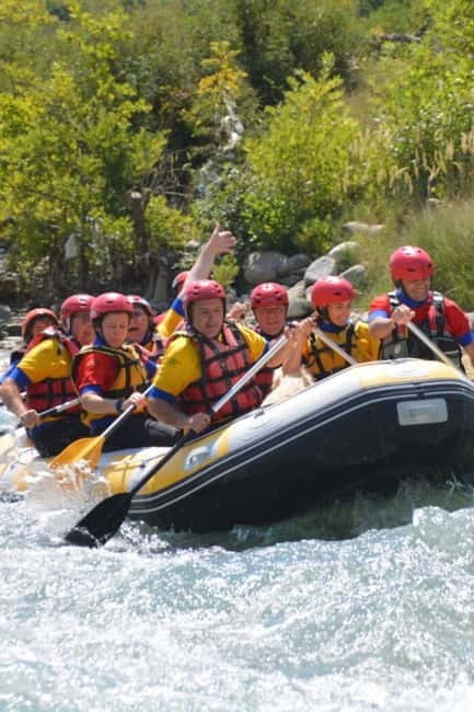 From Tirana: Vjosa Rafting & Benja Thermal Baths Day Tour - Benja Thermal Baths after the rapids
