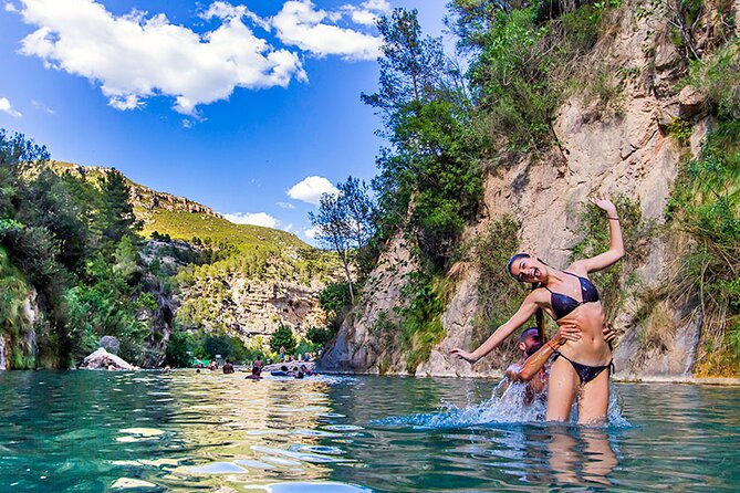 From Valencia: Montanejos Thermal Spring & Girlfriend Waterfall - Swimming at Fuente de los Baños