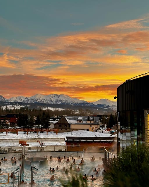 From Zakopane: Snowmobile Ride with Thermal Pools & Pickup - Three hours at Chochołów Thermal Baths