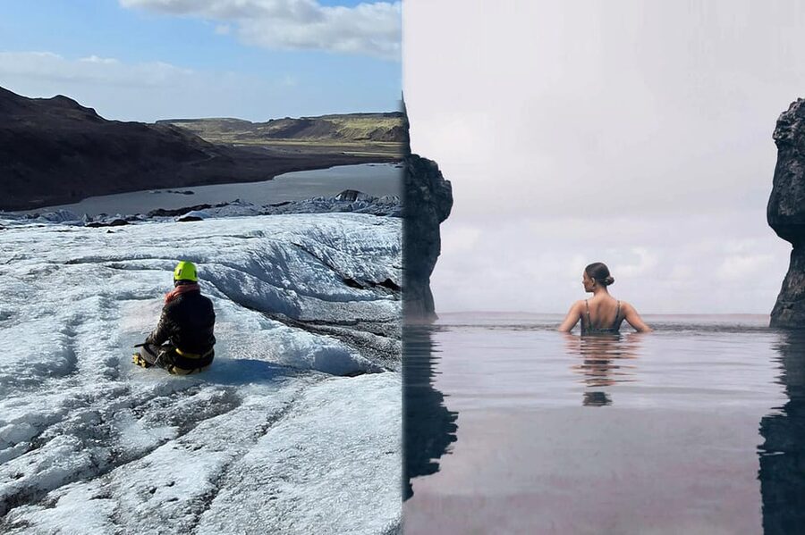 Glacier Hike, South Coast Iceland, Black Beach & Sky Lagoon - The Sólheimajökull hike and what the gear means