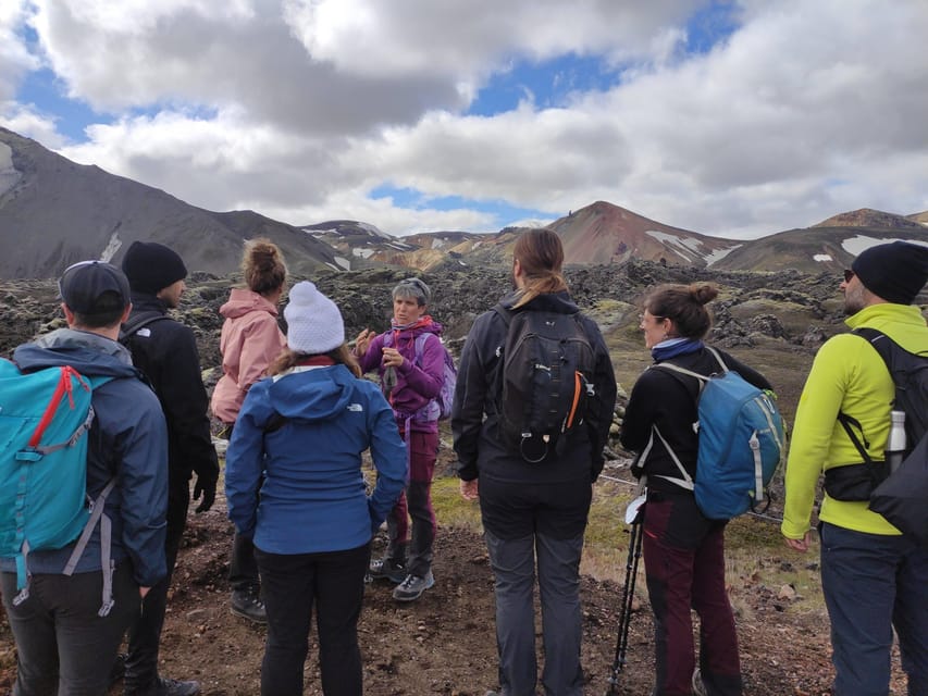 Highlands Hiking: Small Group Landmannalaugar & Hot Springs - Walking across lava fields and colorful mountains