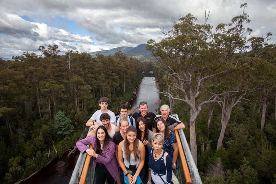 Hobart: Tahune Airwalk, Hastings Cave, Thermal Springs Tour - A 28-degree thermal pool beside the forest