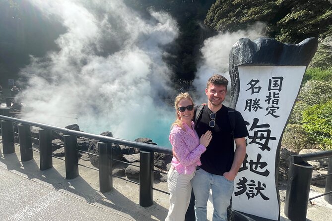 Hot Spring Beppu Onsen with Blue Hell cozy Tour by Car and walk - Key points at a glance