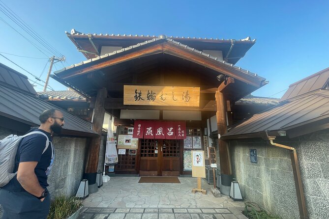 Hot Spring Beppu Onsen with Blue Hell cozy Tour by Car and walk - Trying Jigoku Mushi, Beppu’s steam cooking