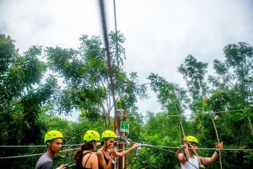 Hue: Full-day Nature’s Bliss From Hot Springs To Zip Line - Lunch between the water and the wires