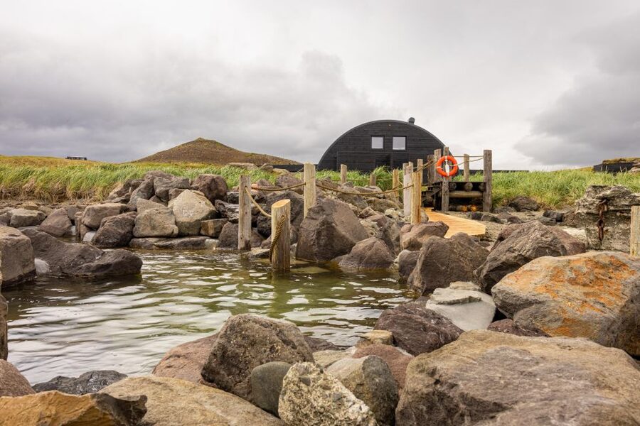 Hvammsvik Hot Springs: Admission Package - Swim-up drinks, food, and the slow-lunch warning