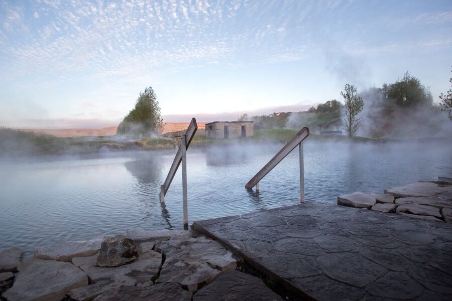 Iceland Secret Lagoon Admission Ticket - Winter bathing and the Northern Lights