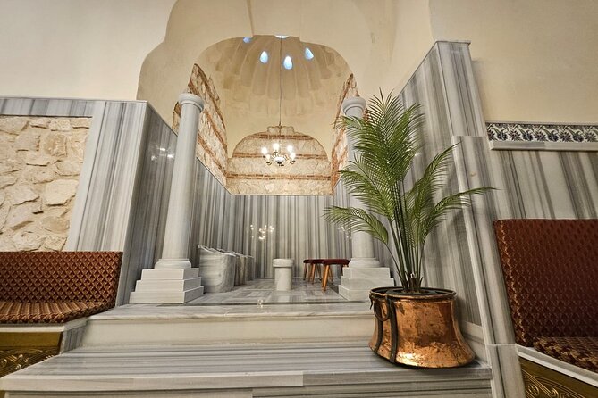 Istanbul Gedikpasa Historical Turkish Bath with Privacy Option - The 15-minute warm marble rest