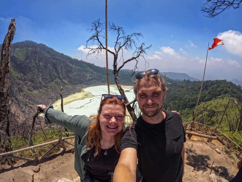 Jakarta: Volcano or Suspension Bridge,Ricefield & Hot Spring - Tea fields and the Rancabali stop