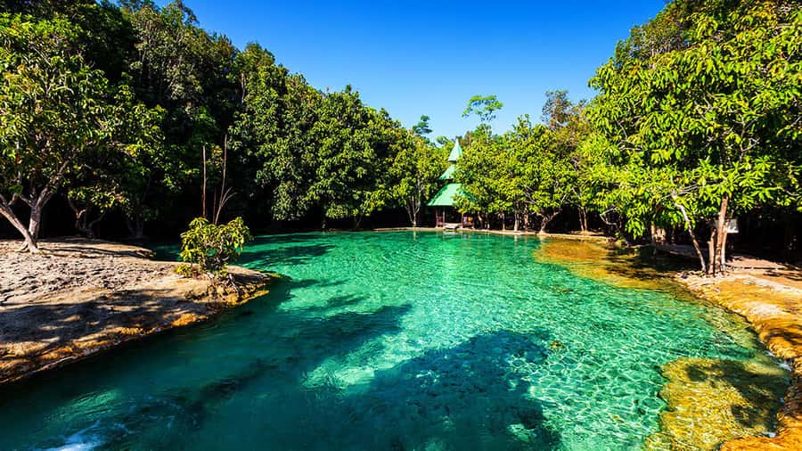 Ko Lanta: Full Day Emerald Pool&Hot Spring With Tiger Temple - Lunch between the water stops and temple