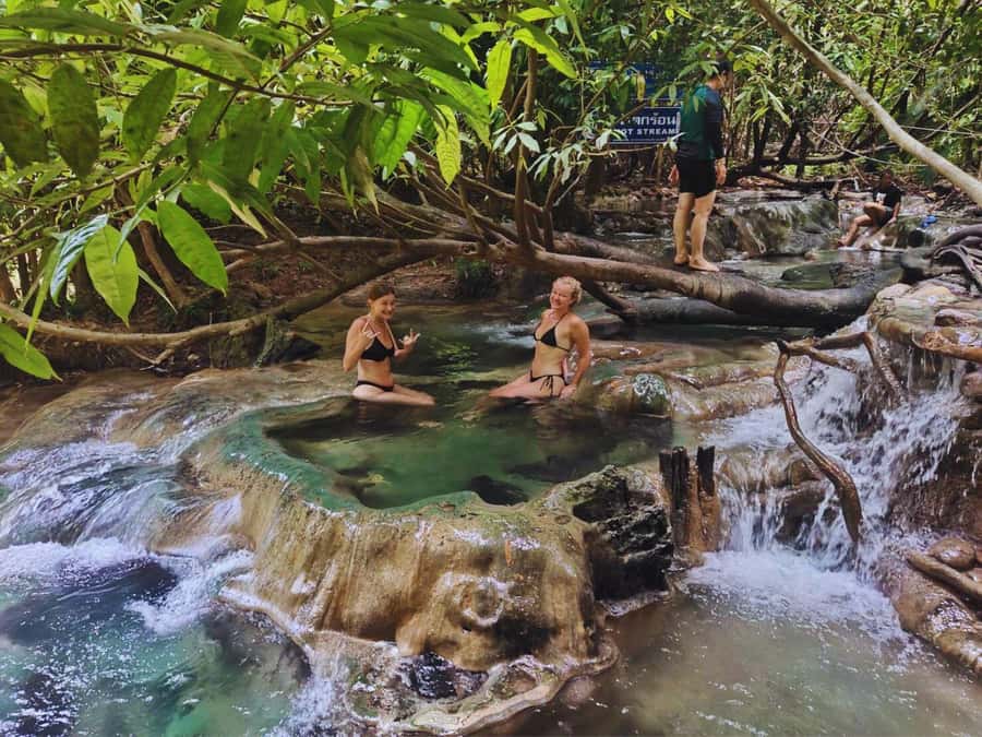 Ko Lanta: Full Day Emerald Pool&Hot Spring With Tiger Temple - Walking into the Emerald Pool