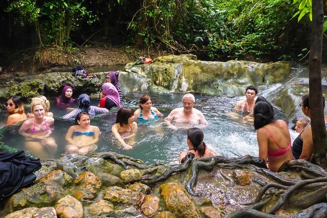 Krabi Jungle Tour (Emerald Pool, Hot Spring & Tiger Cave) - Relaxing in the 39°C hot spring waterfall