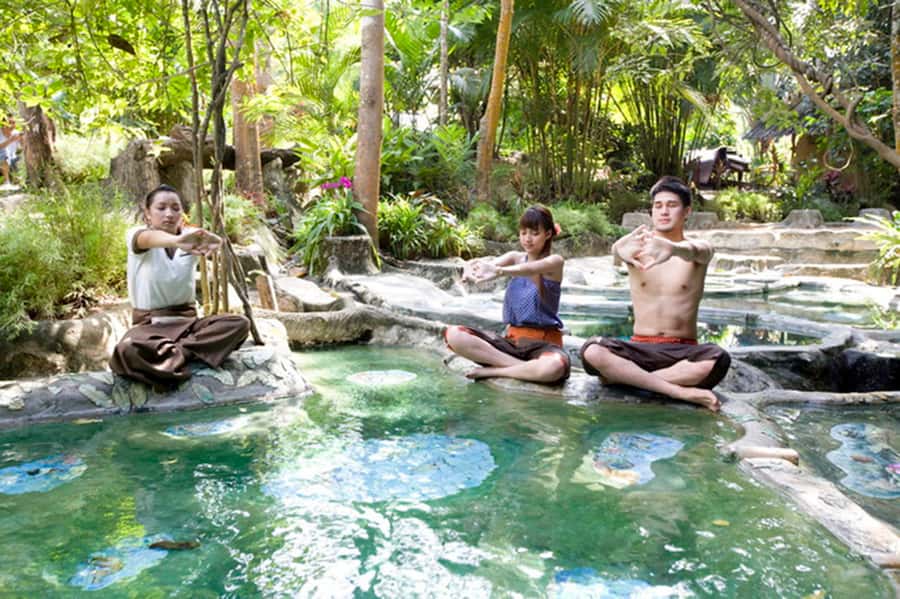 Krabi: Private Full-Day Hot Spring Spa Package - Healthy Thai lunch, fruit, and herbal drinks