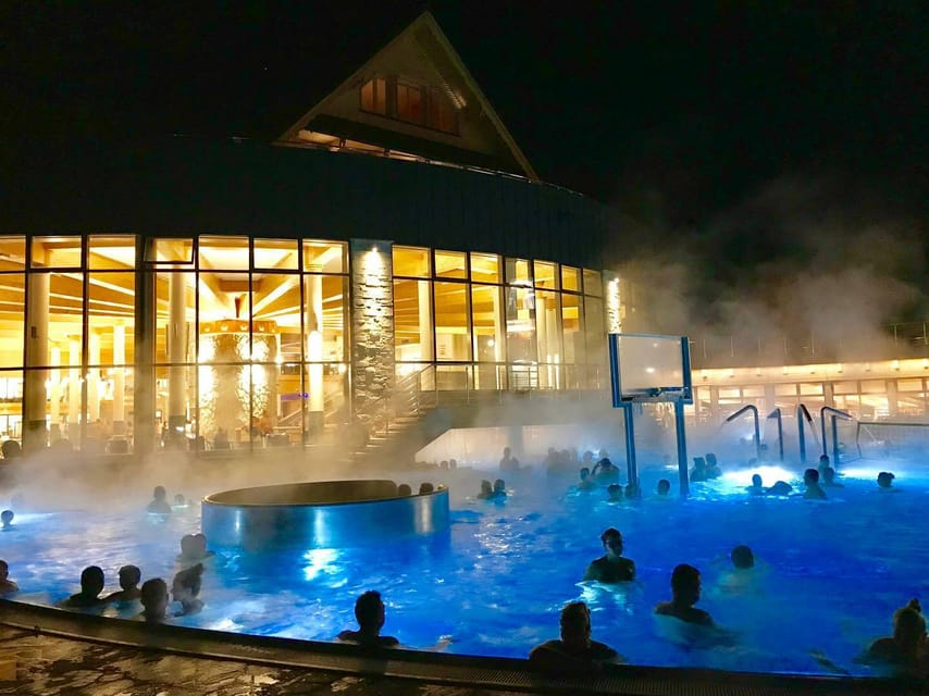 Krakow: Thermal Baths Amazing Experience - The terrace cooling pool and sunset moment