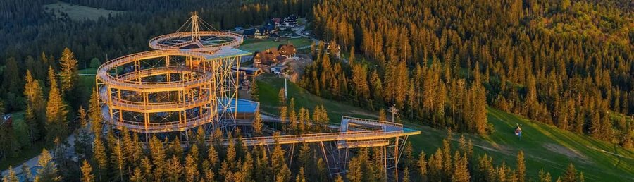 Krakow: Zakopane, Thermal Baths and Gorce Park Treetop Walk - Riding south in a van for up to eight people