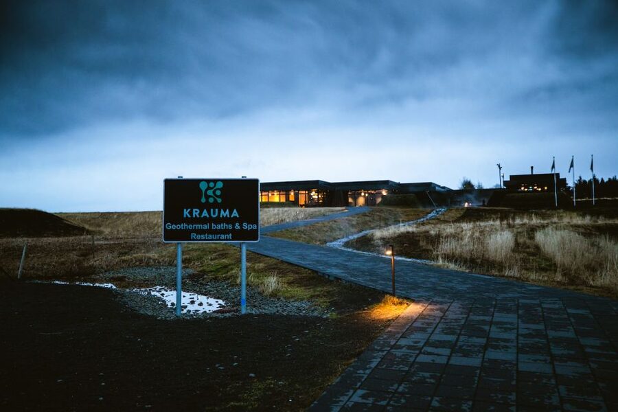 Krauma Geothermal Baths Entrance Ticket - The steam rooms and the fire-lit rest area