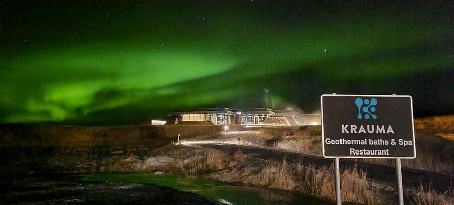 Krauma Geothermal Baths Entrance Ticket - Views of Deildartunguhver and the western Iceland setting