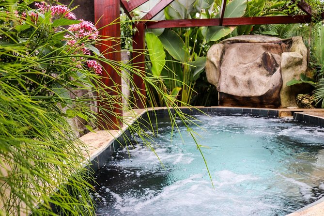 La Fortuna: Mineral Hot Springs Full Day Ticket - A rainforest setting with Arenal Volcano views