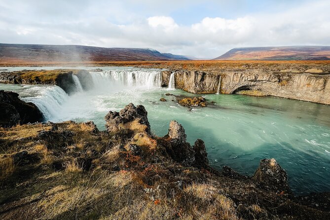 Lake Myvatn Godafoss and Dettifoss Waterfalls Tour in Iceland - Goðafoss starts the day with history and spray