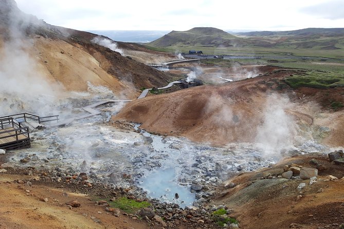 Lava, Craters and Hot Springs Private Tour - Walking between tectonic plates