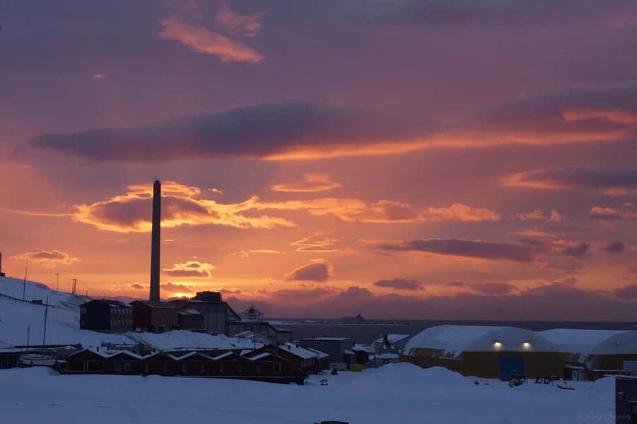 Longyearbyen: Arctic Ocean Swim, Sauna & Sightseeing - Walking out from Longyearbyen