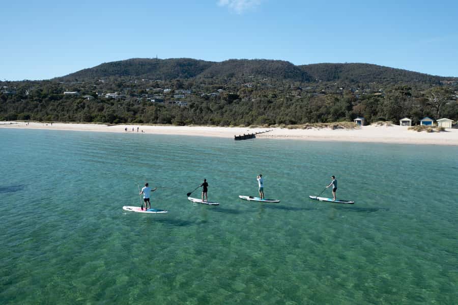 Mornington Peninsula: SUP, Hike, & Hot Springs Trip w/ Lunch - Starting at McCrae Lighthouse and the beach