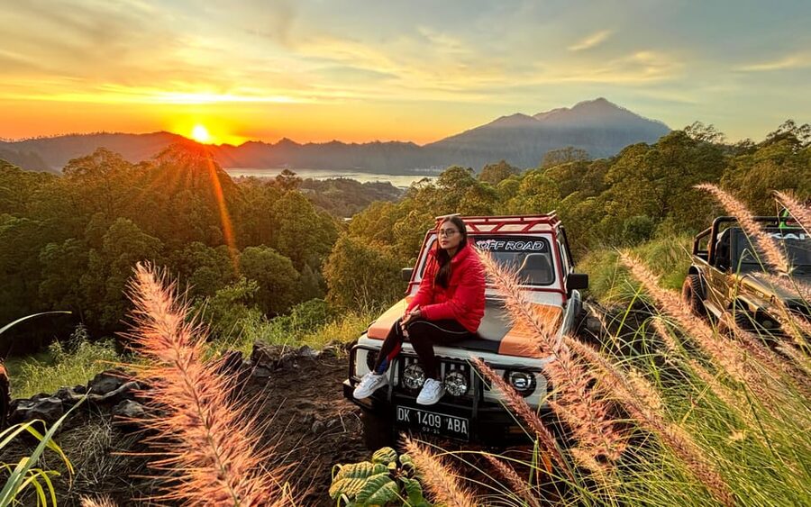 Mount Batur: Jeep Sunrise Adventure and Hot Spring - Black lava and black sand by Jeep